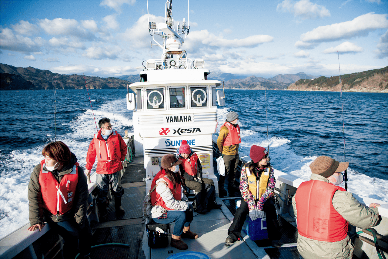 手ぶらで来たんせ 三陸 大槌湾で海釣り体験 東北の観光スポットを探す 旅東北 東北の観光 旅行情報サイト